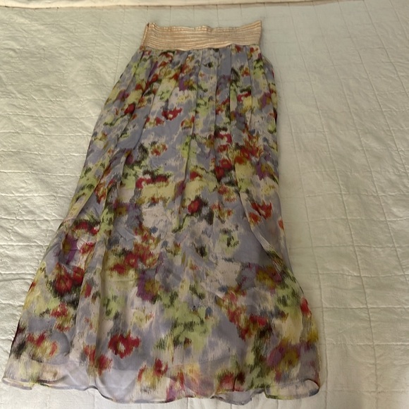 Silk Strapless Elizabeth and James Tulip Hem Dress - Picture 10 of 11